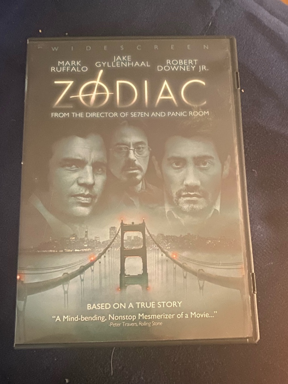 ZODIAC DVD MOVIE - JAKE GYLLENHAAL MARK RUFFALO ROBERT DOWNEY JR